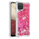 RMPACK Samsung Galaxy A12 TPU Szilikon Tok Glitteres Csillámló Pink