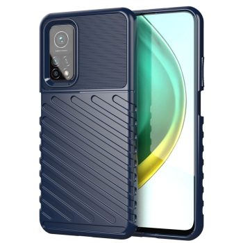Xiaomi Mi 10T Pro / Mi 10T Ütésálló Szilikon Tok Thunder Twill Series Sötétkék   Xiaomi Mi 10T Pro / Mi 10T Ütésálló Szilikon Tok Thunder Twill Series Sötétkék