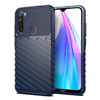 Xiaomi Redmi 8T Ütésálló Tok Szilikon TPU Thunder Case Flexible Tough Rugged Sötétkék   Xiaomi Redmi 8T Ütésálló Tok Szilikon TPU Thunder Case Flexible Tough Rugged Sötétkék