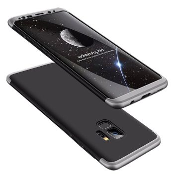 Samsung Galaxy S9 GKK Ütésálló Tok Full Protection Fekete-Ezüst   Samsung Galaxy S9 GKK Ütésálló Tok Full Protection Fekete-Ezüst