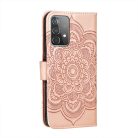 RMPACK Samsung Galaxy A52 5G Notesz Tok Mandala Mintás Kártyartóval- Kitámasztható Rózsaarany