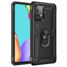 RMPACK Samsung Galaxy A52 5G Armor Tok Ütésálló 2in1 PC TPU Series Gyűrűs - Kitámasztható Fekete