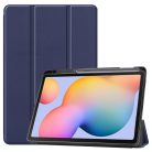 RMPACK Samsung Galaxy TAB S6 Lite 10.4 Tok Smart Series Ceruza tartóval - Készülék ébresztési funkcióval Sötétkék