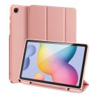 RMPACK Samsung Galaxy TAB S6 Lite 10.4 Notesz Tok DUX DUCIS DOMO Series Kitámasztható Aktív Flip Tri-Fold Rózsaarany