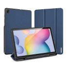 RMPACK Samsung Galaxy TAB S6 Lite 10.4 Notesz Tok DUX DUCIS DOMO Series Kitámasztható Aktív Flip Tri-Fold Kék