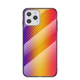  RMPACK Apple iPhone 12 / iPhone 12 Pro 6.1' Tok Tempered Glass Hátlap + PC TPU Keret Carbon Series A02