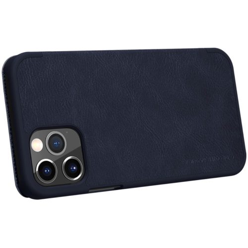RMPACK Apple iPhone 12 / iPhone 12 Pro 6.1' Nillkin Tok Qin Series Bőrmintázattal Kék