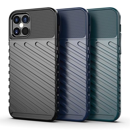 RMPACK Apple iPhone 12 / iPhone 12 Pro 6.1' Szilikon Tok Twill Ütésálló Thunder Series Kivitel Kék