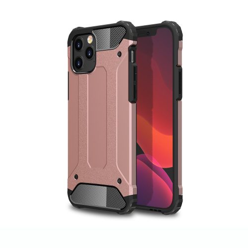 RMPACK Apple iPhone 12 / iPhone 12 Pro 6.1' Ütésálló Armor Tok Guard Series 2in1 Rózsaarany