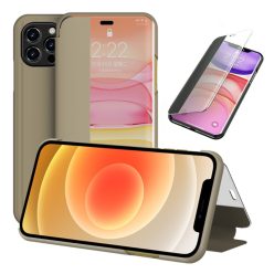   RMPACK Apple iPhone 12 / iPhone 12 Pro 6.1' View Windows Notesz Tok Kitámasztható Arany