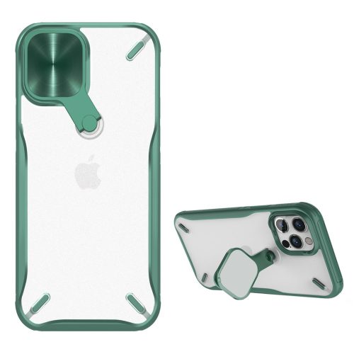 RMPACK Apple iPhone 12 / iPhone 12 Pro 6.1' Nillkin Tok CamShield Kameravédővel Kitámasztható Zöld