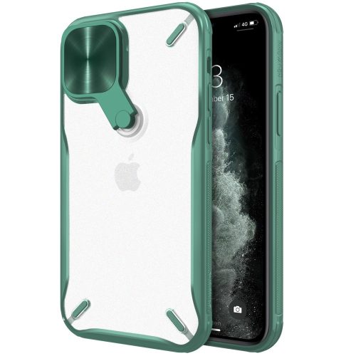 RMPACK Apple iPhone 12 / iPhone 12 Pro 6.1' Nillkin Tok CamShield Kameravédővel Kitámasztható Zöld