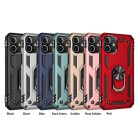 RMPACK Apple iPhone 12 / iPhone 12 Pro 6.1' Armor Tok Ütésálló 2in1 PC TPU Series Gyűrűs - Kitámasztható Fekete