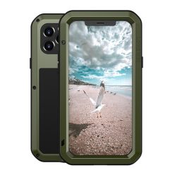   RMPACK Apple iPhone 12 / iPhone 12 Pro 6.1' Ütésálló Tok LOVE MEI ( csepp, por, ütésállókivitel ) Shockproof - DropProof Zöld