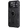 RMPACK Apple iPhone 12 / iPhone 12 Pro 6.1' Nillkin Tok Camshield Armor Series Ütésállókivitel Ring - Gyűrűs Fekete