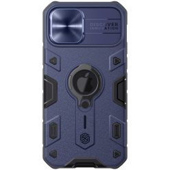   RMPACK Apple iPhone 12 / iPhone 12 Pro 6.1' Nillkin Tok Camshield Armor Series Ütésállókivitel Ring - Gyűrűs Kék