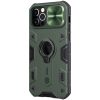RMPACK Apple iPhone 12 / iPhone 12 Pro 6.1' Nillkin Tok Camshield Armor Series Ütésállókivitel Ring - Gyűrűs Zöld