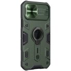 RMPACK Apple iPhone 12 / iPhone 12 Pro 6.1' Nillkin Tok Camshield Armor Series Ütésállókivitel Ring - Gyűrűs Zöld