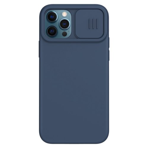 RMPACK Apple iPhone 12 / iPhone 12 Pro 6.1' Liquid Tok 3in1 Nillkin Shock - Series Kamera lencsevédővel Kék