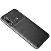 Huawei Y6p Szilikon Tok Karbon Mintázattal TPU Carbon Fiber Fekete