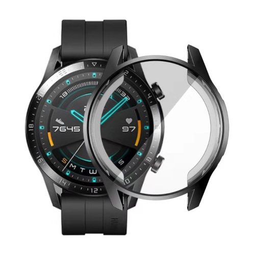 Huawei Watch GT2 46mm Védőkeret Fényes TPU Fekete