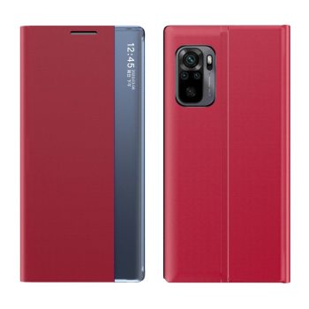 RMPACK Xiaomi Redmi Note 10 Notesz Tok Prémium View Window Ablakos Piros   RMPACK Xiaomi Redmi Note 10 Notesz Tok Prémium View Window Ablakos Piros