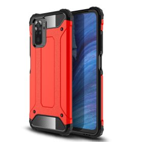   RMPACK Xiaomi Redmi Note 10 Ütésálló Armor Tok Guard Series 2in1 Piros