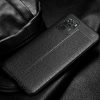 RMPACK Xiaomi Redmi Note 10 Szilikon Tok Bőrmintázattal TPU Prémium Fekete