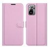 RMPACK Xiaomi Redmi Note 10 Notesz Tok Business Series V2 Kitámasztható Bankkártyatartóval Rózsaszín