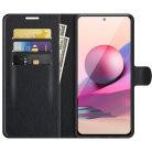 RMPACK Xiaomi Redmi Note 10 Notesz Tok Business Series V2 Kitámasztható Bankkártyatartóval Fekete