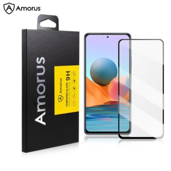 RMPACK Xiaomi Redmi Note 10 Üvegfólia AMORUS FullSize-FullGlue Képernyővédő Tempered Glass   RMPACK Xiaomi Redmi Note 10 Üvegfólia AMORUS FullSize-FullGlue Képernyővédő Tempered Glass