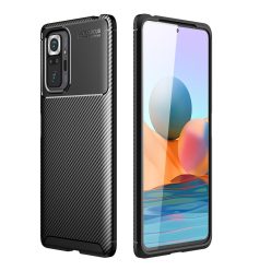   RMPACK Xiaomi Redmi Note 10 Pro Tok Szilikon TPU NEW Carbon Fiber - Karbon Minta Fekete