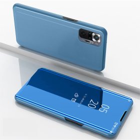   RMPACK Xiaomi Redmi Note 10 Pro Notesz Tok Mirror - Tükrözödő Áttetsző Fedlap Kék