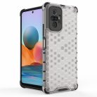 RMPACK Xiaomi Redmi Note 10 Pro Ütésállókivitel Szilikon Tok Honeycomb Shock-Proof TPU Szürke