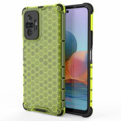   RMPACK Xiaomi Redmi Note 10 Pro Ütésállókivitel Szilikon Tok Honeycomb Shock-Proof TPU Zöld