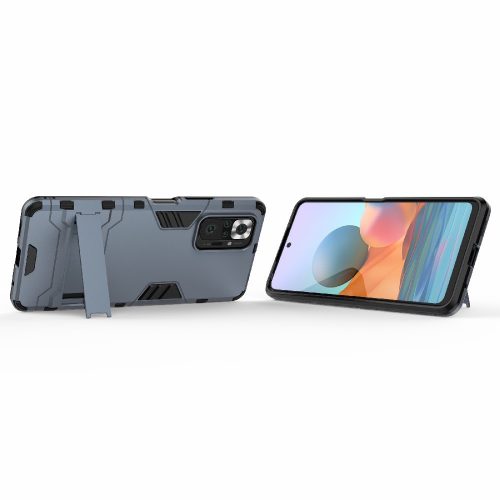 RMPACK Xiaomi Redmi Note 10 Pro Tok 2in1 Ütésálló - Kitámasztható TPU Hybrid Kék