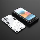 RMPACK Xiaomi Redmi Note 10 Pro Tok Ütésállókivitel Kitámasztható PC + TPU 2in1 Anti-Drop Series Kameralencse védelemmel Fehér