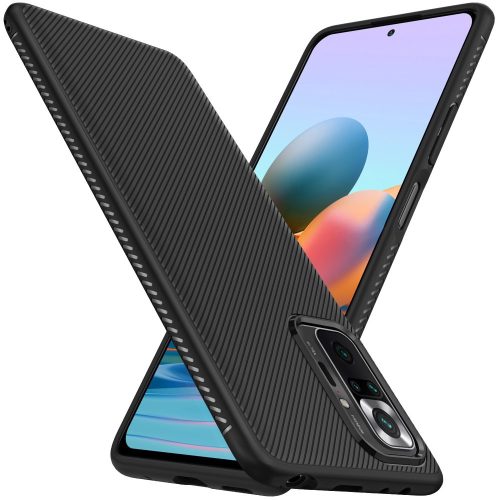 RMPACK Xiaomi Redmi Note 10 Pro Tok Szilikon Tok JazzTwill Series Fekete