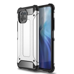   RMPACK Xiaomi Mi 11 Lite 4G/5G Ütésálló Armor Tok Guard Series 2in1 Ezüst