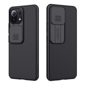   RMPACK Xiaomi Mi 11 Lite 4G/5G Nillkin Tok CamShield Pro Kameravédővel Ütésállókivitel Fekete