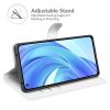 RMPACK Xiaomi Mi 11 Lite 4G/5G Notesz Tok Business Series V2 Kitámasztható Bankkártyatartóval Fehér