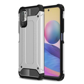   RMPACK Xiaomi Redmi Note 10 5G Ütésálló Armor Tok Guard Series 2in1 Ezüst