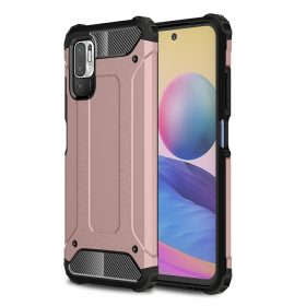   RMPACK Xiaomi Redmi Note 10 5G Ütésálló Armor Tok Guard Series 2in1 Rózsaarany
