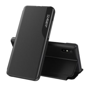   RMPACK Xiaomi Mi 10T/Mi 10T Pro Notesz Tok Ablakos View Window Series Kitámasztható Fekete