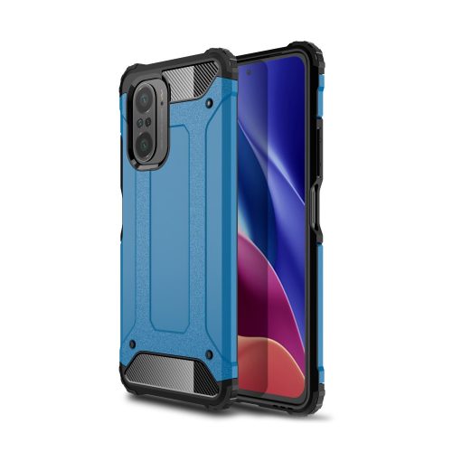 RMPACK Xiaomi Poco F3 / Mi 11i 5G Ütésálló Armor Tok Guard Series 2in1 Kék