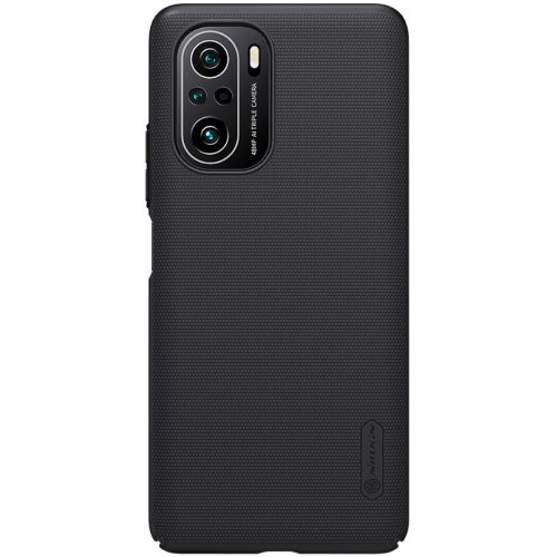 RMPACK Xiaomi Poco F3 / Mi 11i 5G Nillkin Tok Fiber Textured Series Hybrid TPU PC Fekete