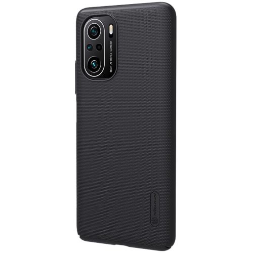RMPACK Xiaomi Poco F3 / Mi 11i 5G Nillkin Tok Fiber Textured Series Hybrid TPU PC Fekete