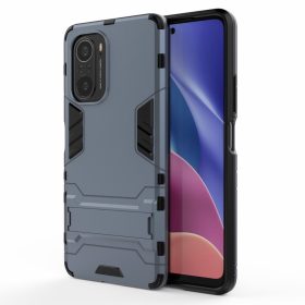   RMPACK Xiaomi Poco F3 / Mi 11i 5G Tok 2in1 Ütésálló - Kitámasztható TPU Hybrid Kék