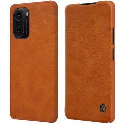   RMPACK Xiaomi Poco F3 / Mi 11i 5G Nillkin Tok Qin Series Bőrmintázattal Barna