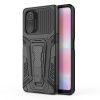 RMPACK Xiaomi Poco F3 / Mi 11i 5G Ütésálló Tok PC Hybrid 2in1 TPU Kitámasztható RAPTOR Style Fekete
